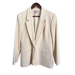 Pendleton Women's Cream Wool Blazer